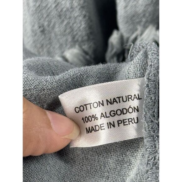 Bianca Cotton Dress, Blue, Size M - Flared‎ Sleeves, Versatile & Stylish - Picture 6 of 8